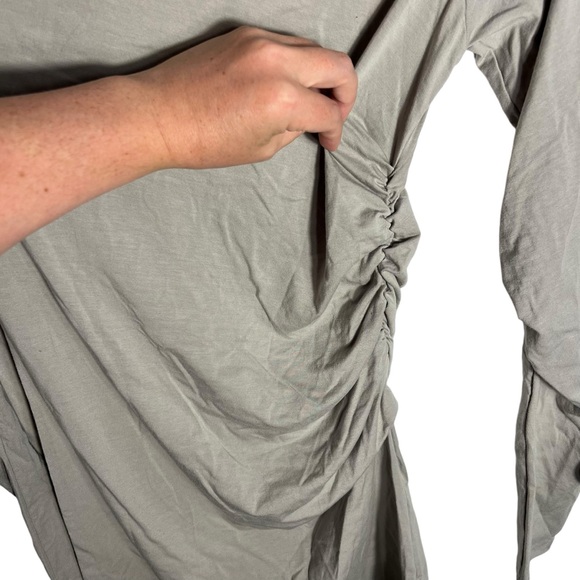 Electric & Rose Long Sleeve Gray Dress, Small - Picture 6 of 6